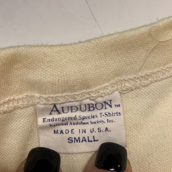 Vintage Audubon endangered species bald eagle T-shirt short sleeve crewneck tee - Picture 4 of 6